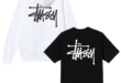 BASIC STUSSY HOODIE BASIC STUSSY TEE COMBO WHITE BLACK